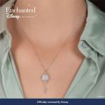 Disney Belle Key Pendant Necklace in Rose Gold