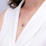 Angara Natural Tanzanite Solitaire Pendant for Women | 1.1 ct Pear Shape Tanzanite Solitaire Pendant Necklace in Sterling Silver | December Birthday, Anniversary, Gemstone Jewelry Gift | AAAA | 8x6mm