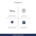 Disney Belle Key Pendant Necklace in Rose Gold