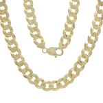 Solid 14k Gold Cuban Link Chain - 9mm Thick, 24" Long - Heavy Solid Golden Chain Flat Curb Link Necklace - Mens Jewelry Made with Hypoallergenic Yellow 14 Karat Gold (50.9g)