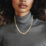 Italian 18kt Gold Graduated Cuban-Link Necklace 18