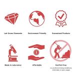 1 Carat LAB GROWN Round Cut Diamond Solitaire Pendant IGI Certified 14K White Gold 4 Prong Diamond Pendant Necklace For Women (E-F-G, VS1-VS2, 1 c.t.w)