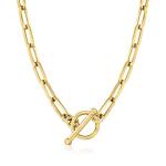 Ross-Simons 14kt Gold Paper Clip Necklace 18