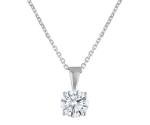 Lab Grown Diamond Necklace in 14K White Gold