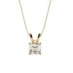 0.75 CT Asscher-cut Lab Grown Diamond Pendant