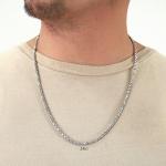 10K White Gold Rope Diamond Cut Necklace