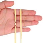 14K Gold Herringbone Chain Necklace for Everyone