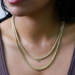 10k Yellow Gold Franco Box Chain Necklace 20