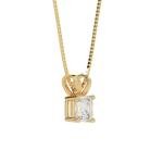0.75 CT Asscher-cut Lab Grown Diamond Pendant