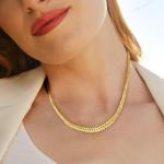 Italian 18kt Gold Graduated Cuban-Link Necklace 18