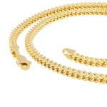 10k Yellow Gold Franco Box Chain Necklace 20