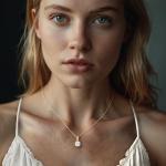 14K Gold Lab Grown Diamond Necklace for Women