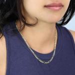 14K Yellow Gold Figaro Link Chain Necklace