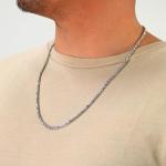 10K White Gold Rope Diamond Cut Necklace