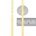 14K Gold Herringbone Chain Necklace for Everyone