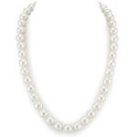 14K Gold Real Pearl Necklace with AAA+ Quality Pearls