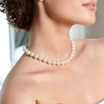 14K Gold Real Pearl Necklace with AAA+ Quality Pearls