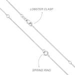 IGI Certified 1 Carat Princess Cut Diamond Necklace