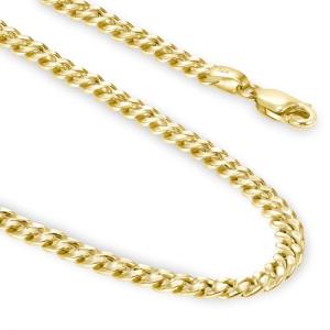 14k Gold Cuban Chain Necklace for Men & Women