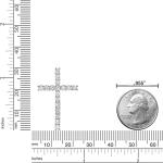 Lab Grown Diamond Cross Pendant Necklace for Women