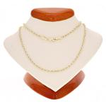 14k Yellow Gold Diamond Cut Rope Necklace, 22