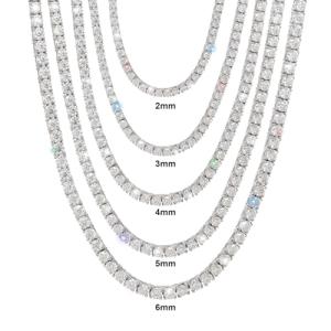 Stunning 71 CT Moissanite Tennis Necklace for Women
