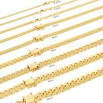 10K Yellow Gold Cuban Link Chain Necklace