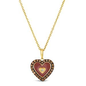 Le Vian Chocolate Diamond Heart Pendant Necklace