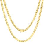 10K Yellow Gold Cuban Link Chain Necklace