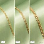 14k Gold Cuban Chain Necklace for Men & Women