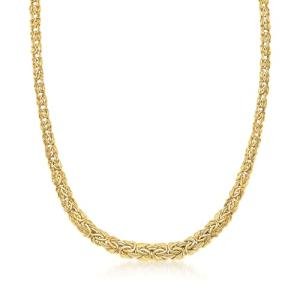10kt Yellow Gold Byzantine Necklace, 18 Inches