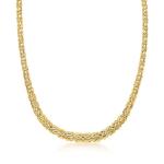 10kt Yellow Gold Byzantine Necklace, 18 Inches