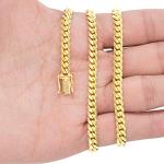 10K Yellow Gold Cuban Link Chain Necklace