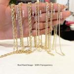 10K Yellow Gold Diamond Cut Rope Chain Necklace