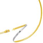 Two Tone Reversible Omega Chain Necklace In 14k Yellow Real Gold And Sterling Silver, 4mm, 18"