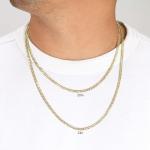 14K Gold Cuban Curb Link Chain Necklace 16"-30