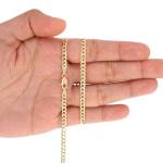 14K Gold Cuban Curb Link Chain Necklace 16"-30