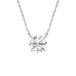 Lab Grown Diamond Necklace in 14K White Gold