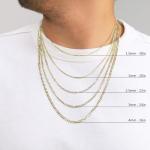 14K Gold Cuban Curb Link Chain Necklace 16"-30
