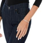 14k White Gold Herringbone Necklace and Bracelet Set