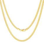 18K Yellow Gold Miami Cuban Link Chain Necklace