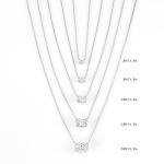 IGI Certified 1.5 Carat Oval Lab Grown Diamond Pendant