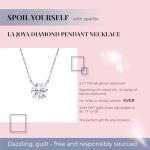 Lab Grown Diamond Necklace in 14K White Gold