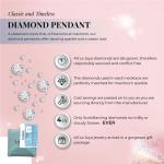 Lab Grown Diamond Necklace in 14K White Gold