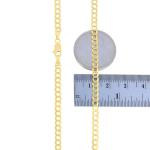 14K Gold Cuban Curb Link Chain Necklace 16"-30