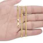 18K Yellow Gold Miami Cuban Link Chain Necklace