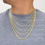 18K Yellow Gold Miami Cuban Link Chain Necklace