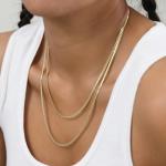 18K Yellow Gold Miami Cuban Link Chain Necklace