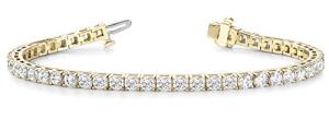 2 Carat 14K Yellow Gold LAB GROWN Classic Diamond Tennis Bracelet 4 Prong Ultra Premium Collection (H-I Color, VS2-SI1 Clarity) - 7 Inches