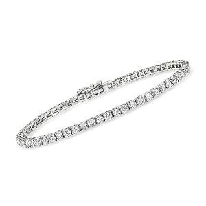 Ross-Simons 5.00 ct. t.w. Lab-Grown Diamond Tennis Bracelet in 14kt White Gold. 7 inches